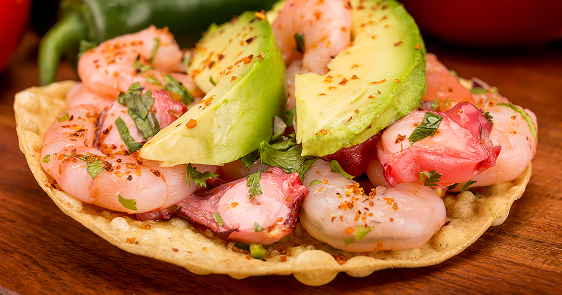 Ceviche de Pulpo y Camarón